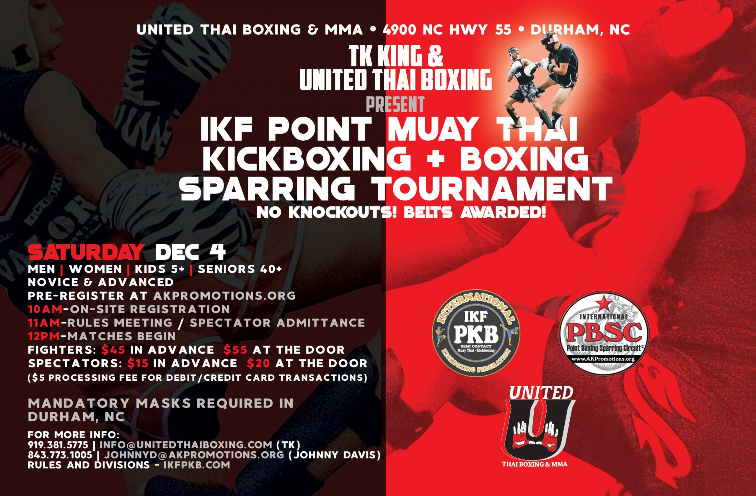 IKF Point Muay Thai Kickboxing & Boxing Sparring Tournament